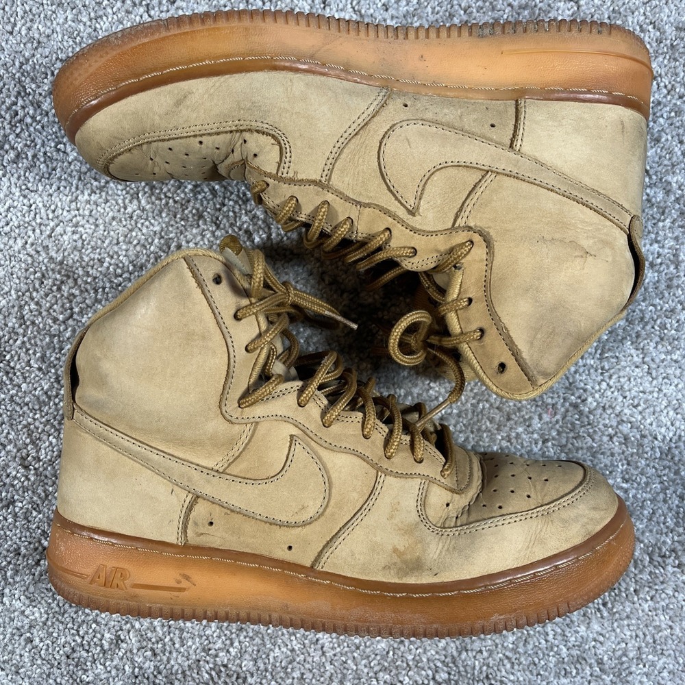 Nike Air Force 1 '07 LV8 WB High Flax Mens 8.5 882096-200 Work Boot Sneaker‎